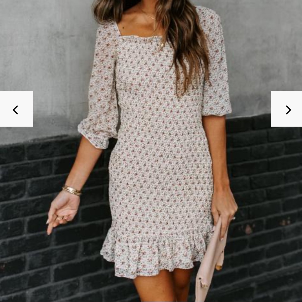 VICI Smocked Dress - LRG - Bump friendly!